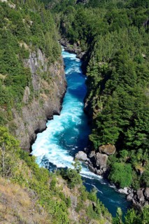 Rapids in the gorge of the Rio Futaleufu