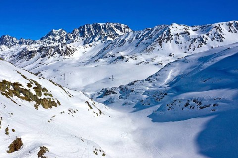 Valley Combe de Morts near the Great St Bernard Pass