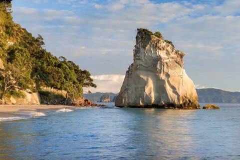 Rocks in the sea at Cathedral Cove