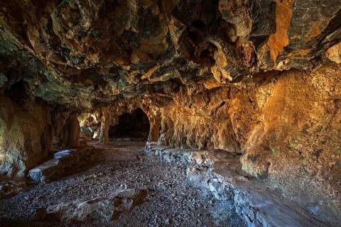 Cave in a karst cone called mogote