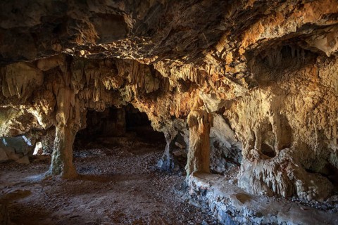 Cave in a karst cone called mogote