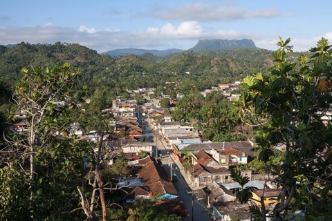 View of the houses of Baracoa