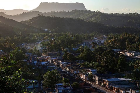 View of the houses of Baracoa