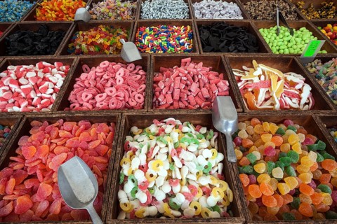 Various colorful sweets