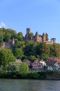Castle Wertheim with river Main