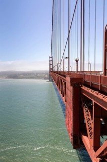 West side of the Golden Gate Bridge