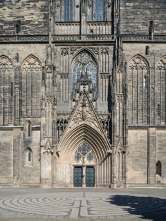 Magdeburg Cathedral with entrance portal
