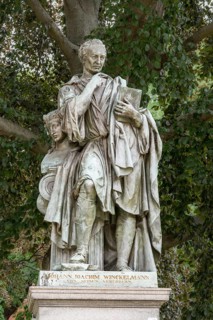 Monument to archaeologist Johann Joachim Winckelmann