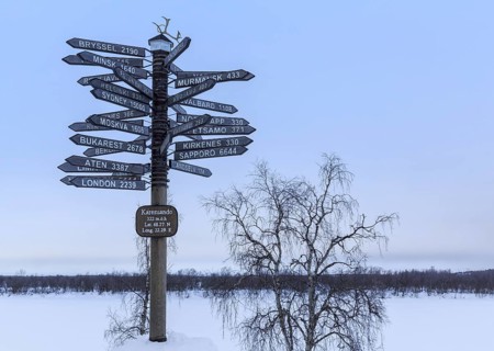 Signpost pointing in all directions