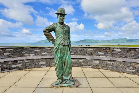 Bronze statue of Charlie Chaplin