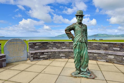 Bronze statue of Charlie Chaplin
