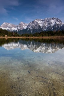 Luttensee lake and Western Karwendelspitze