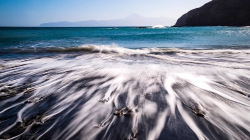 Sunrise at the beach Playa de Caleta