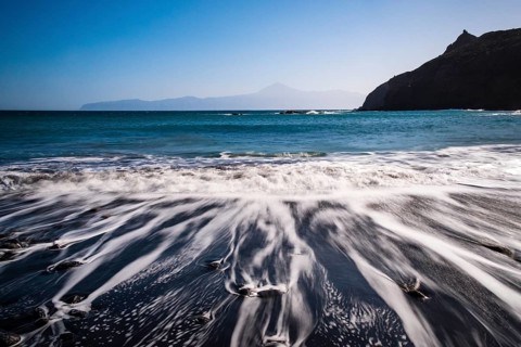 Sunrise at the beach Playa de Caleta
