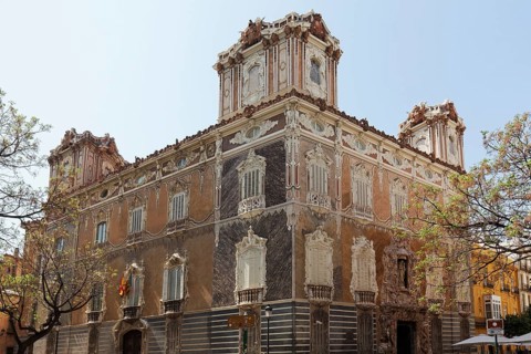 Historic rococo-style city palace