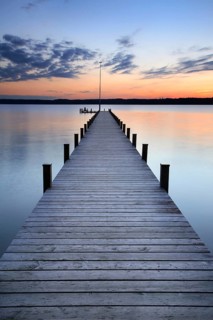 Long jetty at Lake Starnberg