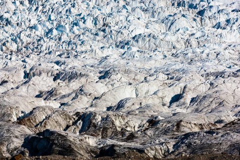 Icefield of a glacier