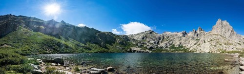 Mountain lake Lac de Melo