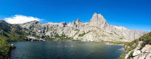 Mountain lake Lac de Melo