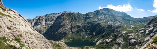 Mountain lake Lac de Melo