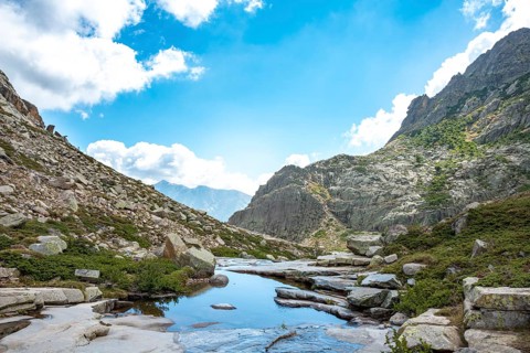 Pool in the mountains