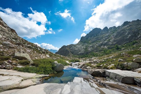 Pool in the mountains