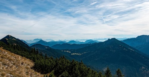 View into the Alps