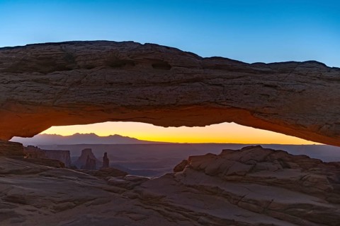 View through Natural Arch