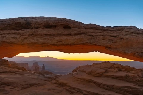 View through Natural Arch