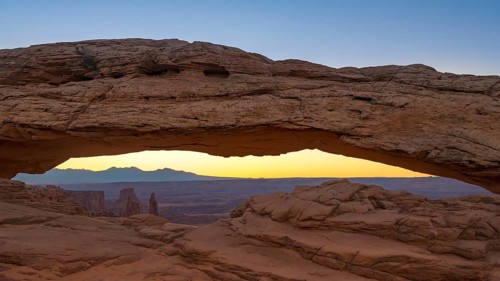 View through Natural Arch
