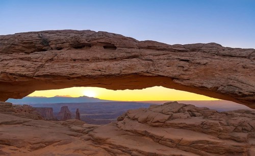 View through Natural Arch
