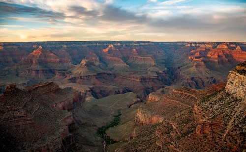 Canyon Landscape in the Evening Light