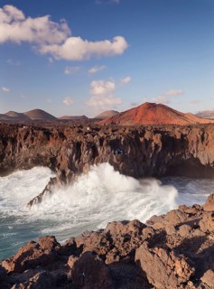 Strong surf at Los Hervideros