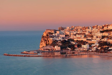 Peschici at sunset