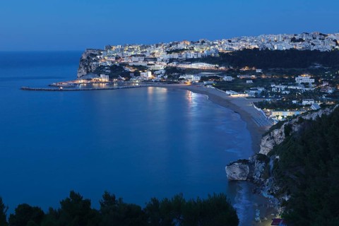 Peschici at dusk