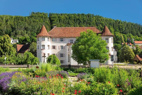 Moated castle