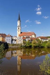 Parish Church and river Vils