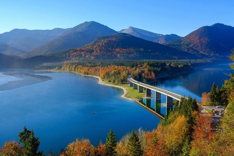 Bridge over Lake Sylvensteinsee