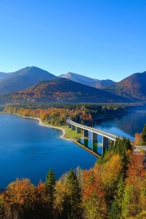 Bridge over Lake Sylvensteinsee