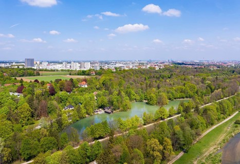 Hinterbruhler See in the Isar valley