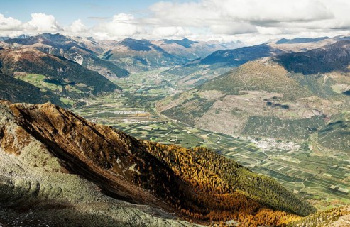 View from the top of Saurussel in the Laasertal