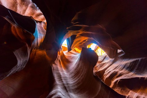 incidence of light in Sandstone Canyon
