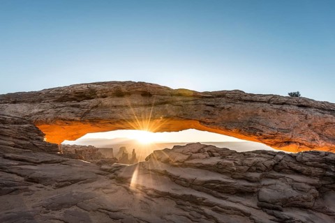 View through Natural Arch