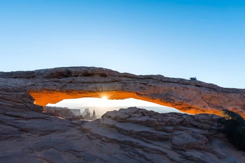 View through Natural Arch