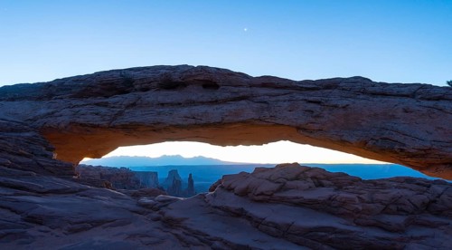 View through Natural Arch