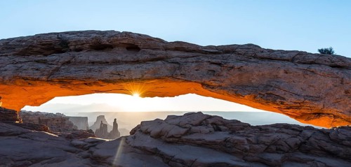 View through Natural Arch
