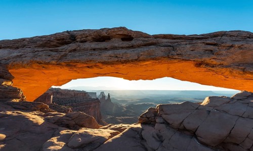 View through Natural Arch