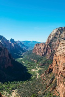 View of Zion Canyon from Angels Landing