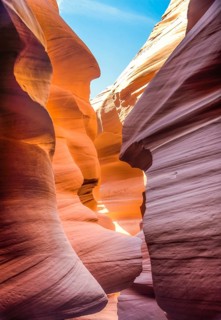 Colourful sandstone formation