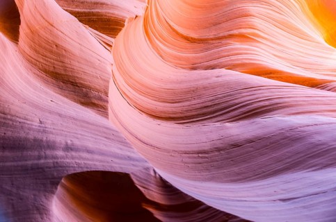 Colourful sandstone formation